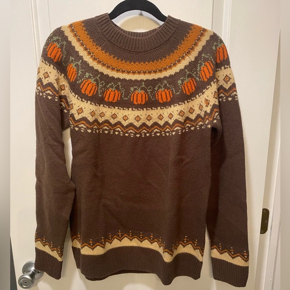 Kiel James Patrick Sweaters - Kiel James Patrick Brown and Orange Sweater